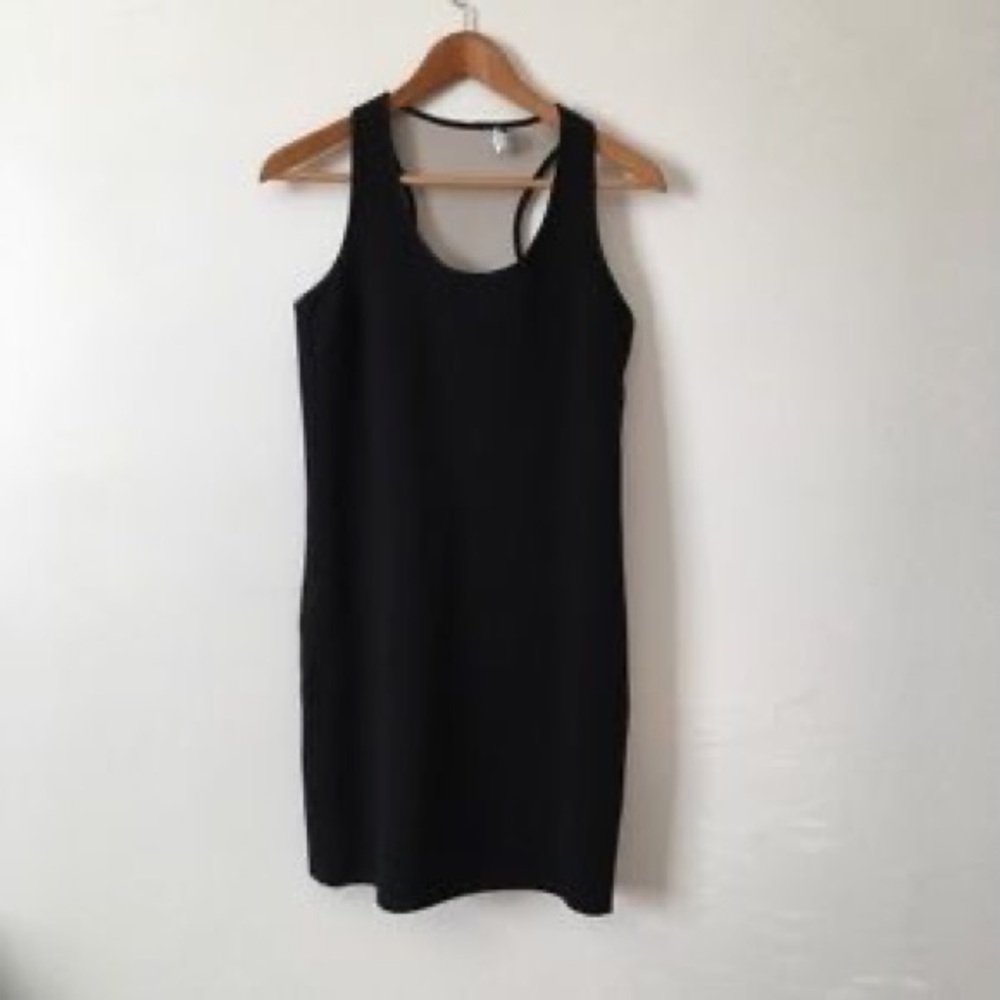 Emerson Fry Racerback Layering Dress Black Ponte
